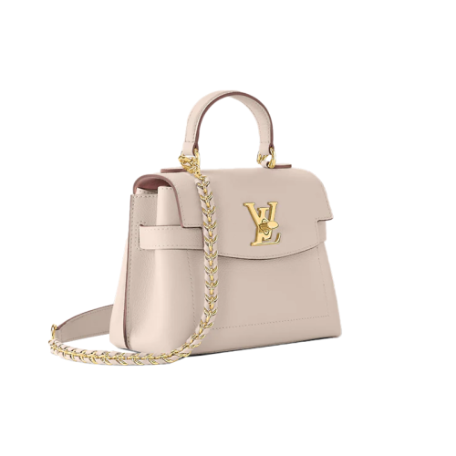 【包税】Louis Vuitton/路易威登 23新款 LockMe Ever女士迷你灰褐色粒面小牛皮链条斜挎/单肩包 M21052